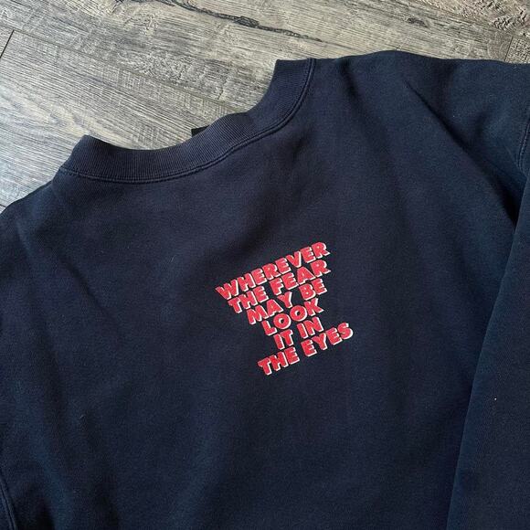 Vintage 90s No Fear Skate Faded Cotton Crewneck Sweatshirt - Picture 8 of 8